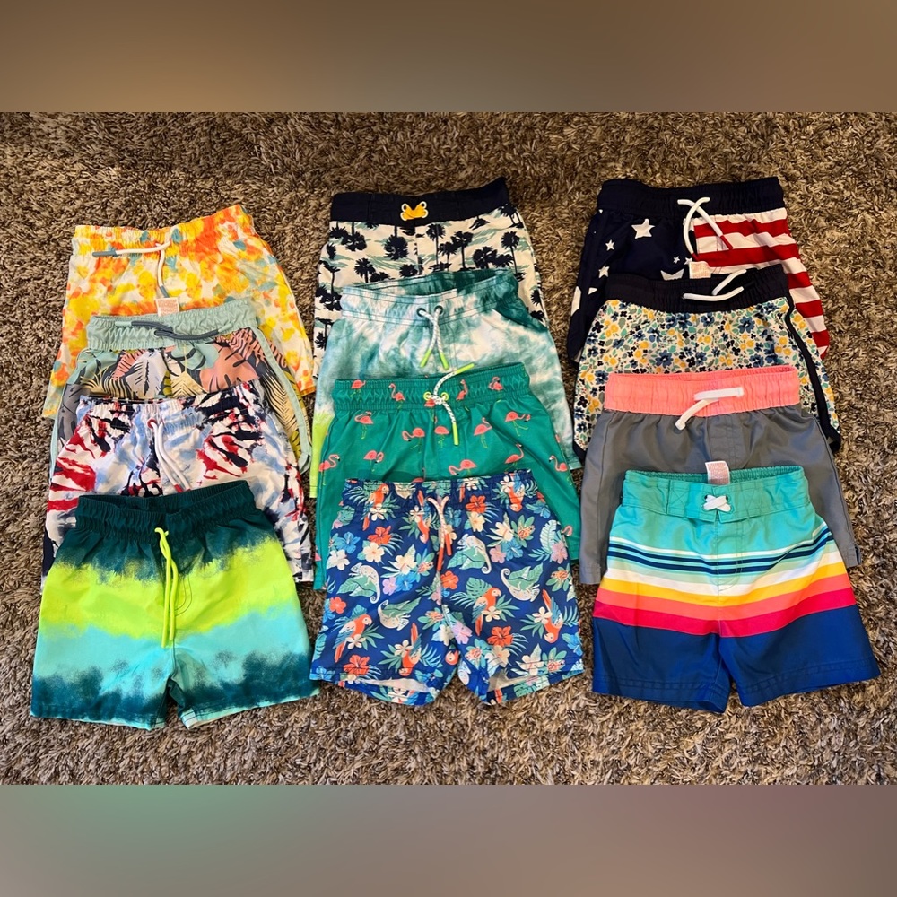 Toddler Boys Bathing Suit Lot